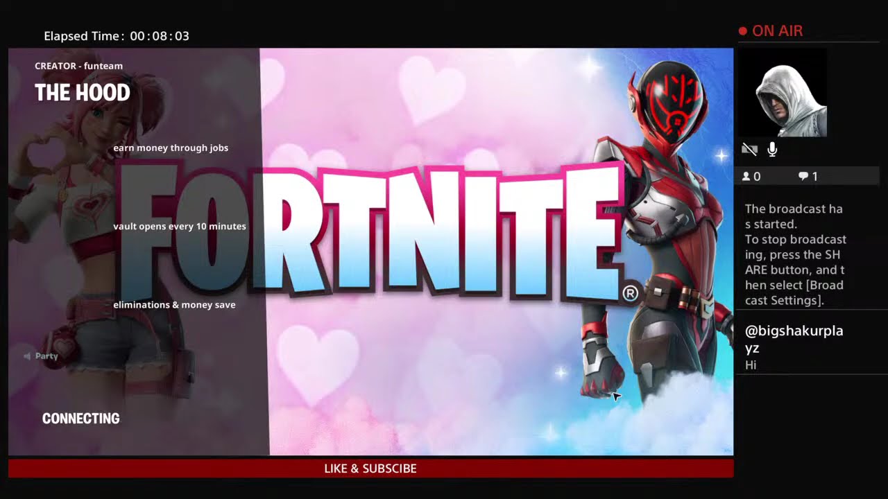 royel_loaf is live!  playin FORTNIGHT