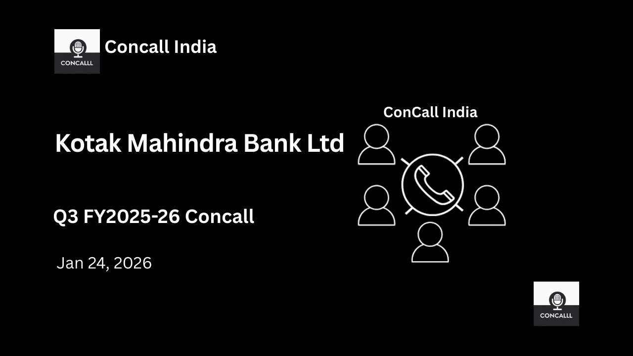 Kotak Mahindra Bank Ltd Q3 FY2025-26 Concall