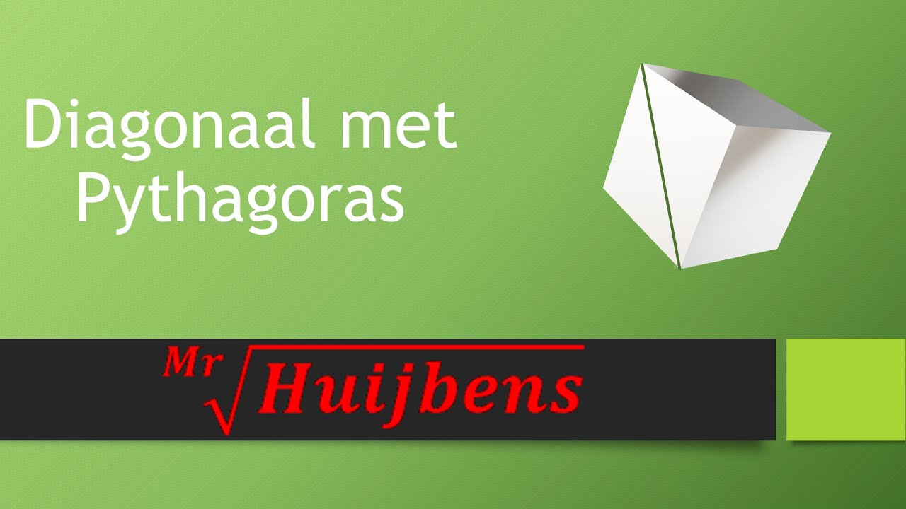 diagonaal berekenen met de stelling van Pythagoras