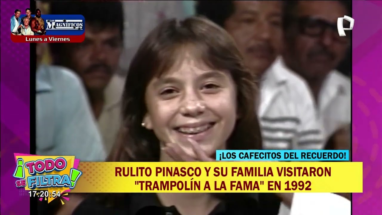 La vez que Rulito Pinasco y su familia visitaron 'Trampolín a la Fama' en 1992