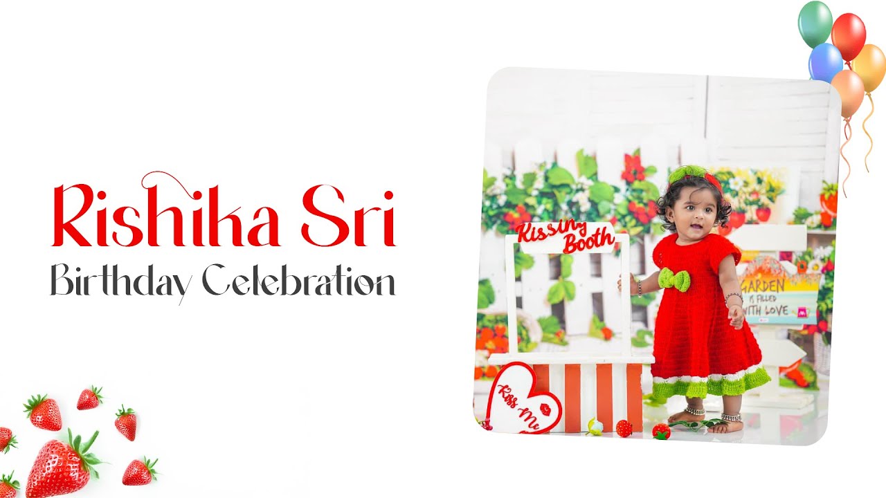 Rishika Sri's 1st Bday Celebration | Live Streaming | The Candy Crafts - Wedding Stories