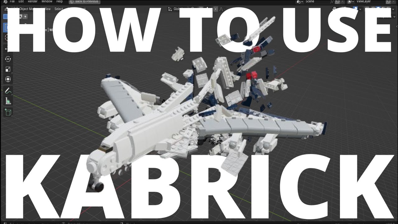How to simulate LEGO DESTRUCTION with KaBRICK | Blender Add-on Tutorial