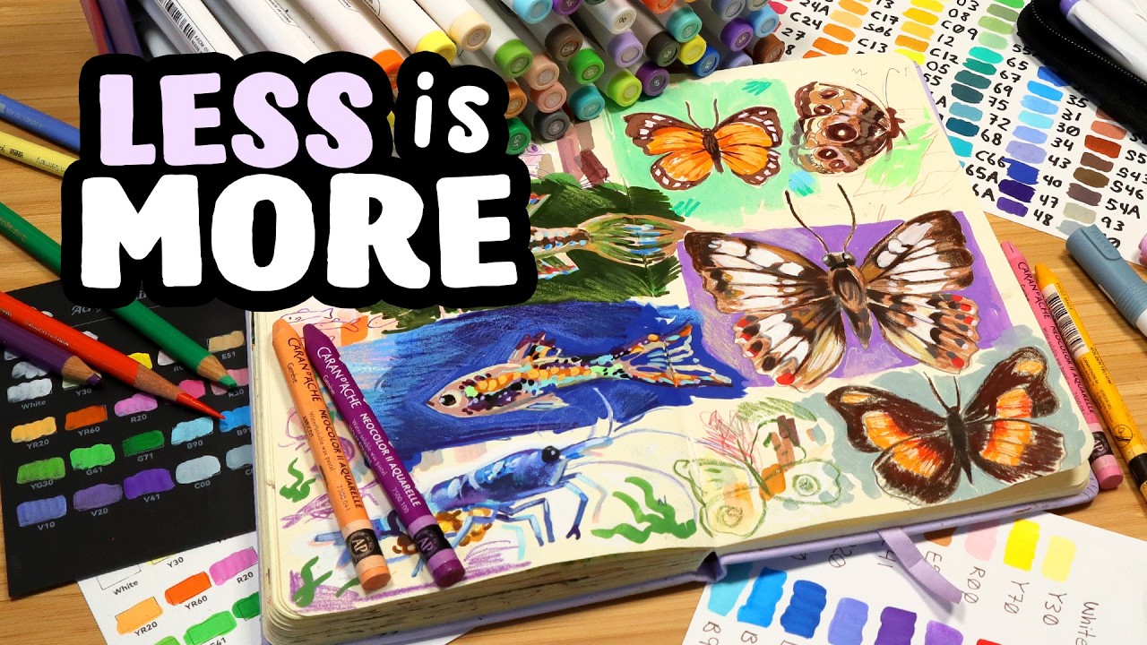 Adding TOO Much! // Colourful Sketchbook Session