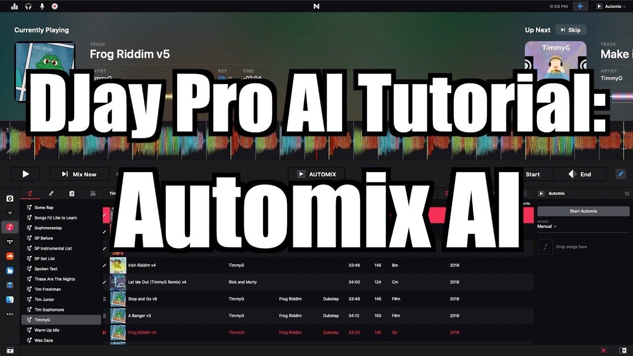 Algoriddim DJay Pro AI Tutorial: Automix - TimmyG