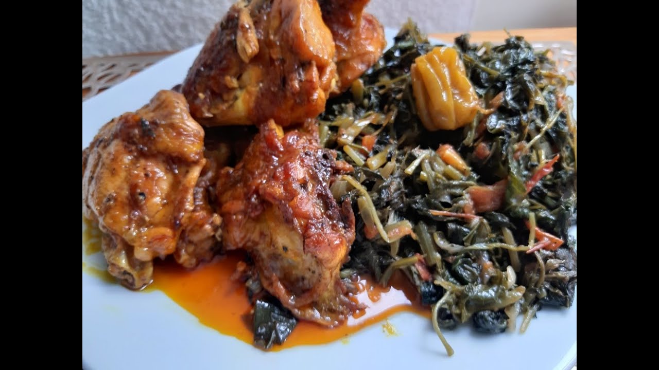 Njama  njama and khati khati from scratch# how to harvest and fix njama njama#njama khati recipe