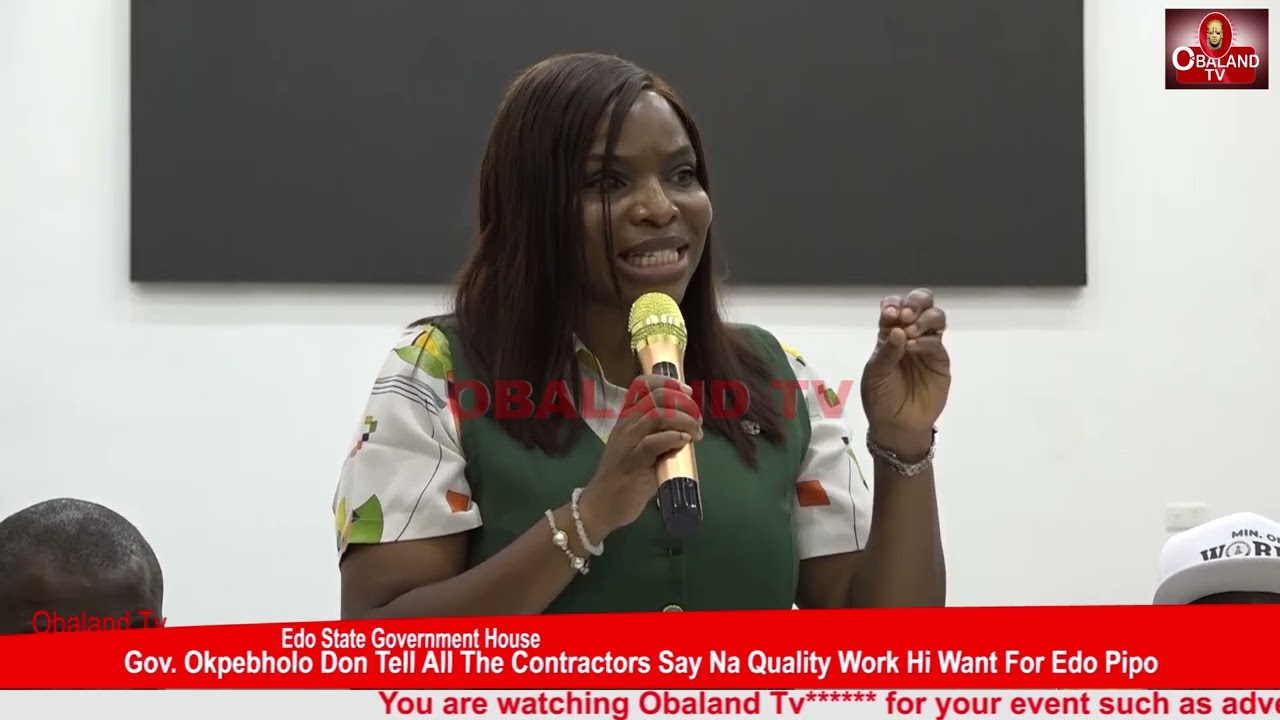 Gov. Okpebholo Don Warn All The Contractors Say Na Quality Work Hi Want For Edo Pipo