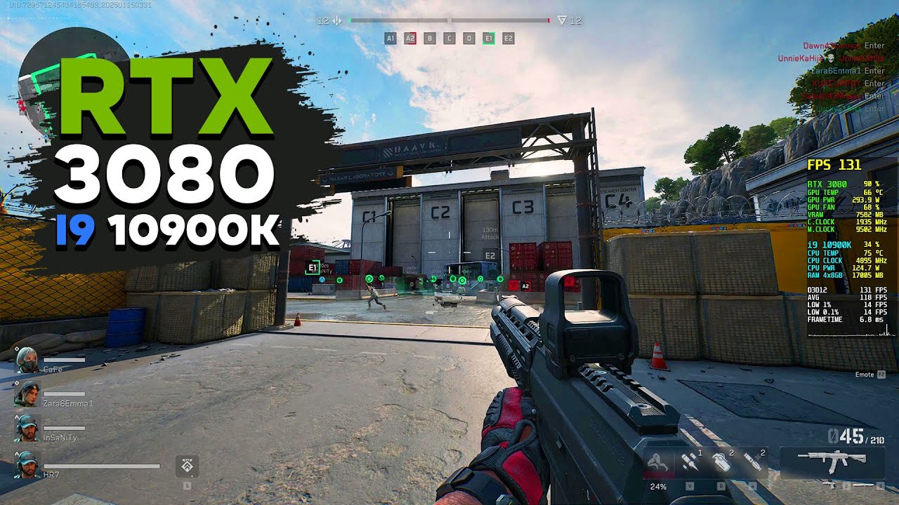Delta Force - RTX 3080 10GB ( 1440p Ultra Graphics Settings )