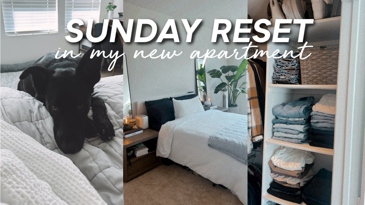 SUNDAY RESET ROUTINE &bedroom makeover