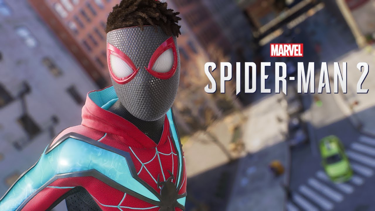 Miles Morales Evolved Suit Free Roam Gameplay In Marvel's Spider-Man 2 (4K 60fps)