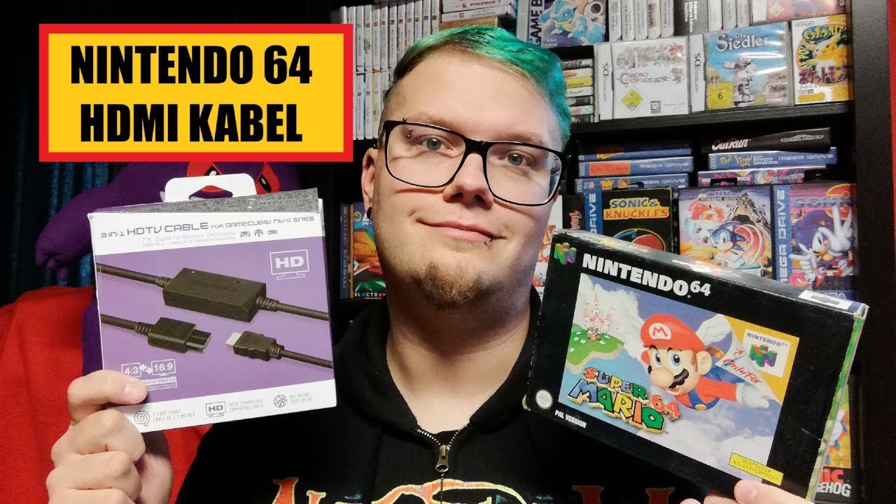 30$ N64 HDMI Kabel - Hyperkin 3-1 HDMI Cable Nintendo 64 PAL/NTSC - DEUTSCH