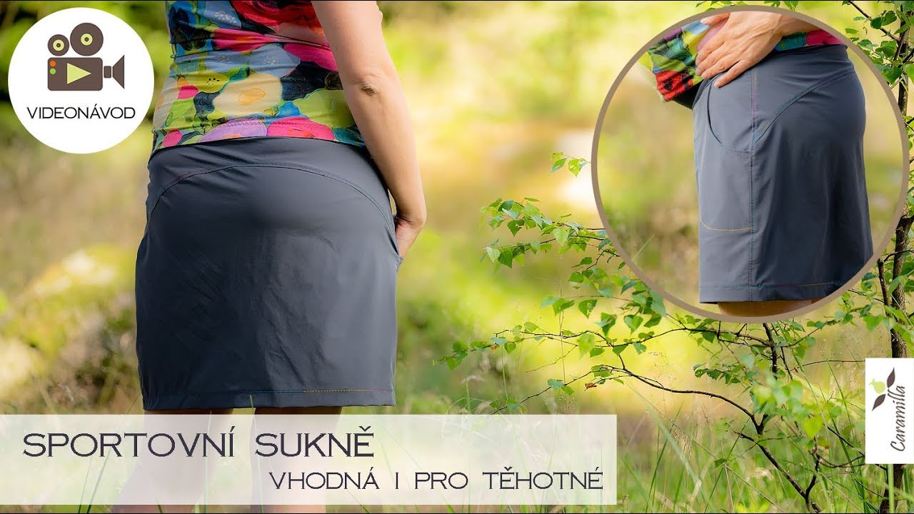 Jak ušít sportovní sukni s kapsami (i pro těhotné) | Caramilla Easy