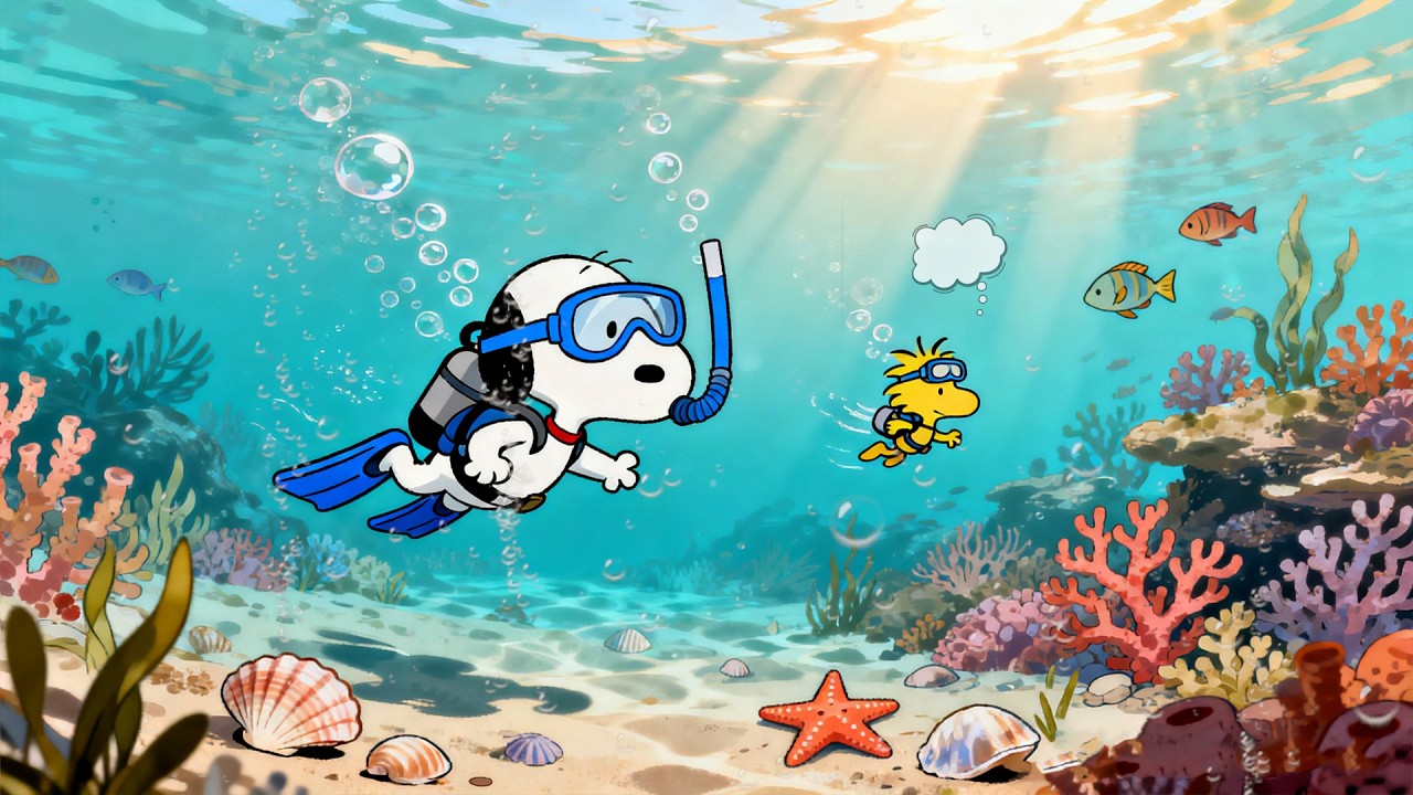 🐠 Snoopy&rsquo;s Summer Underwater Adventure 🌊 Chill Lofi Beats for Relax & Ocean Daydreams