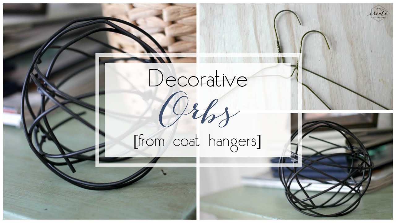 DIY Decorative Orbs from Coat Hangers