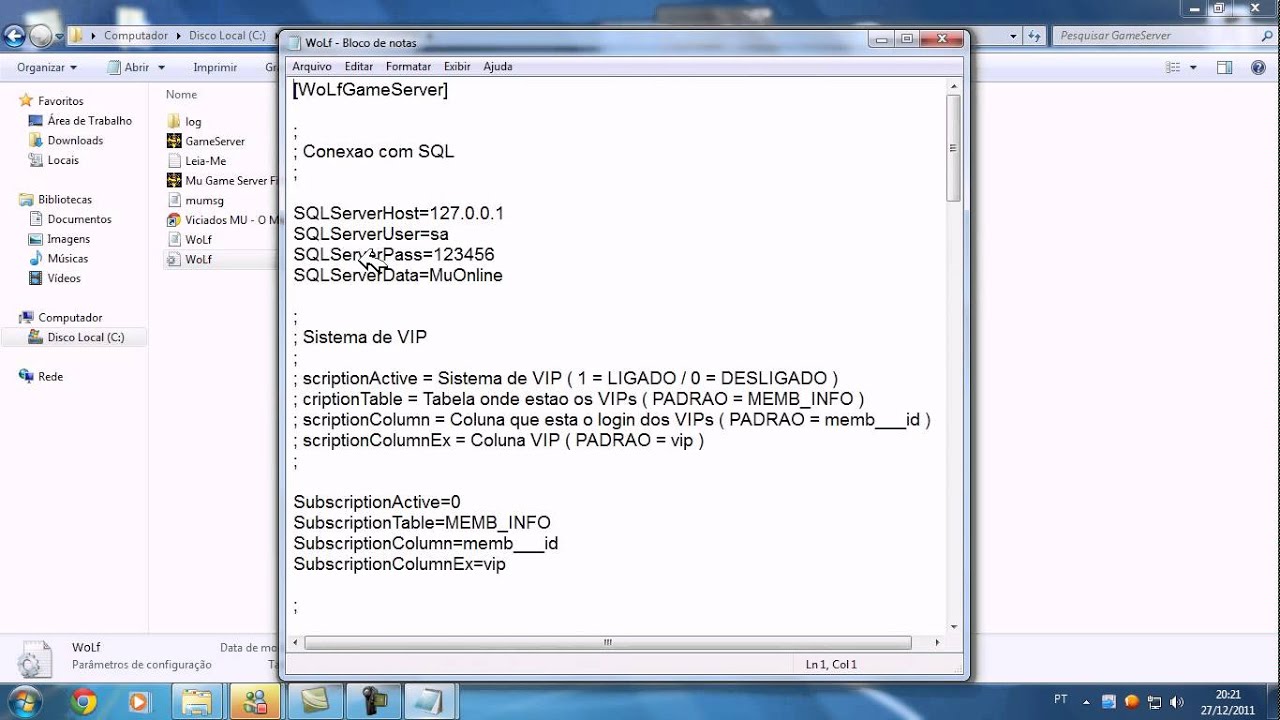 Como Configurar Um Mu Server 97+99+itens