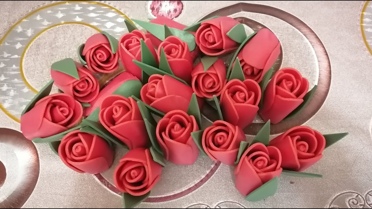 Тюльпаны из остатков изолона
