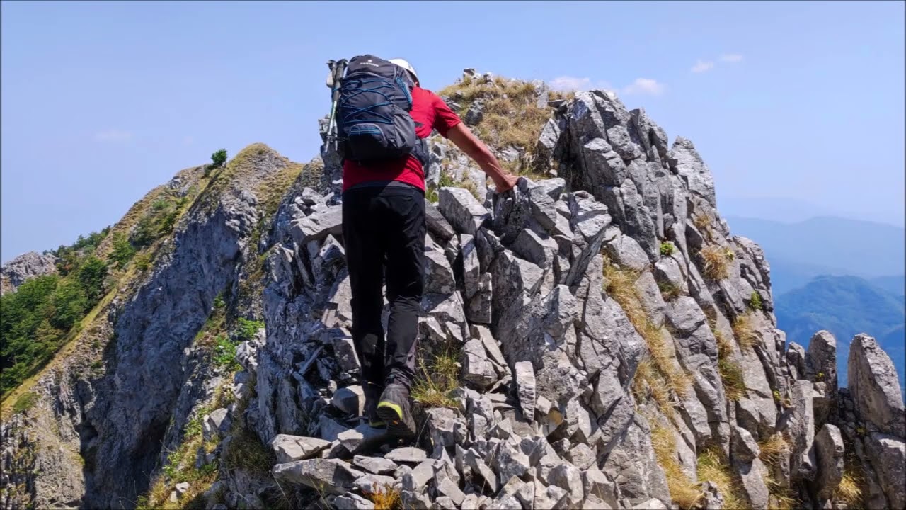 Alpi Apuane: Pania Verde dal Canal Trimpello e dalla cresta ovest  21.7.2022