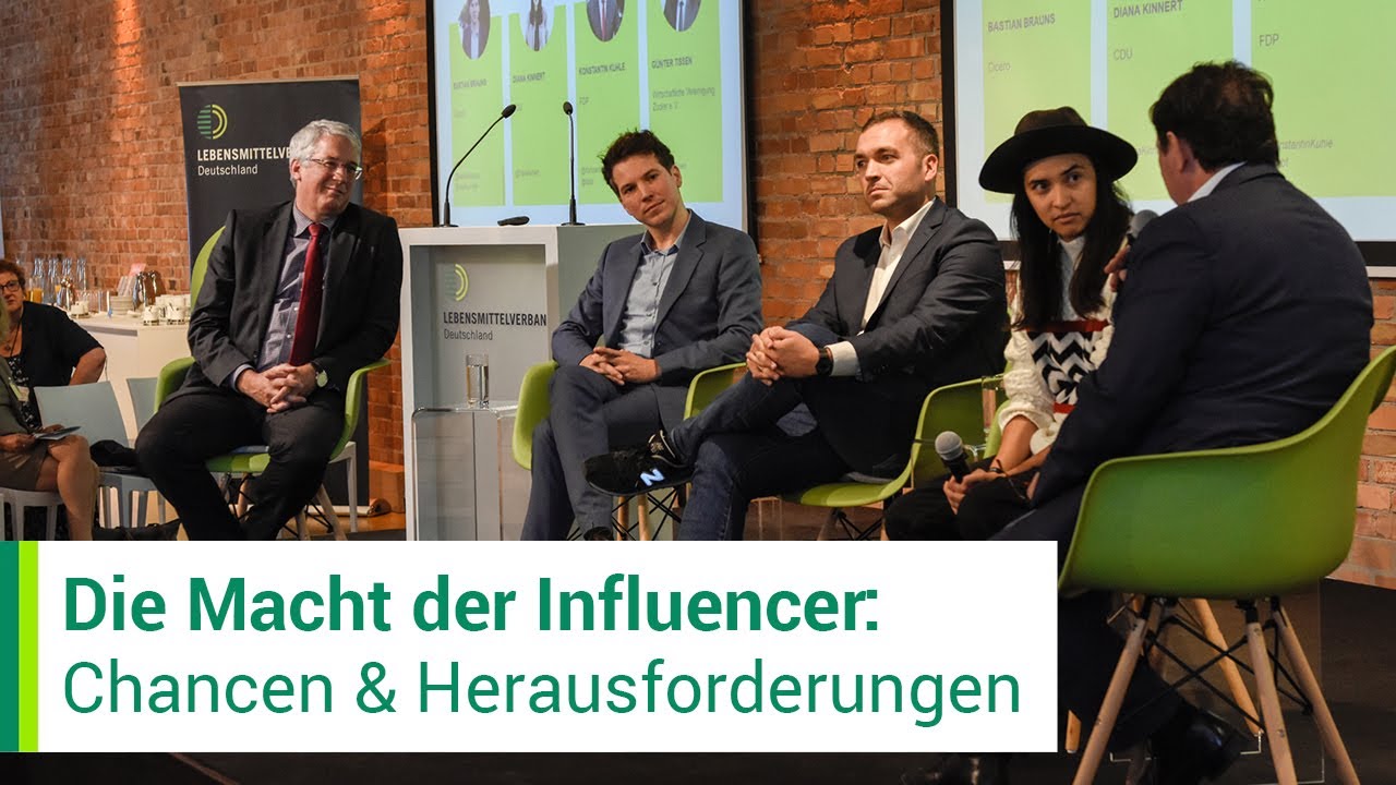 Die Macht der Influencer: Chancen & Herausforderungen | Diskussion | 6. Mediendialog Lebensmittel