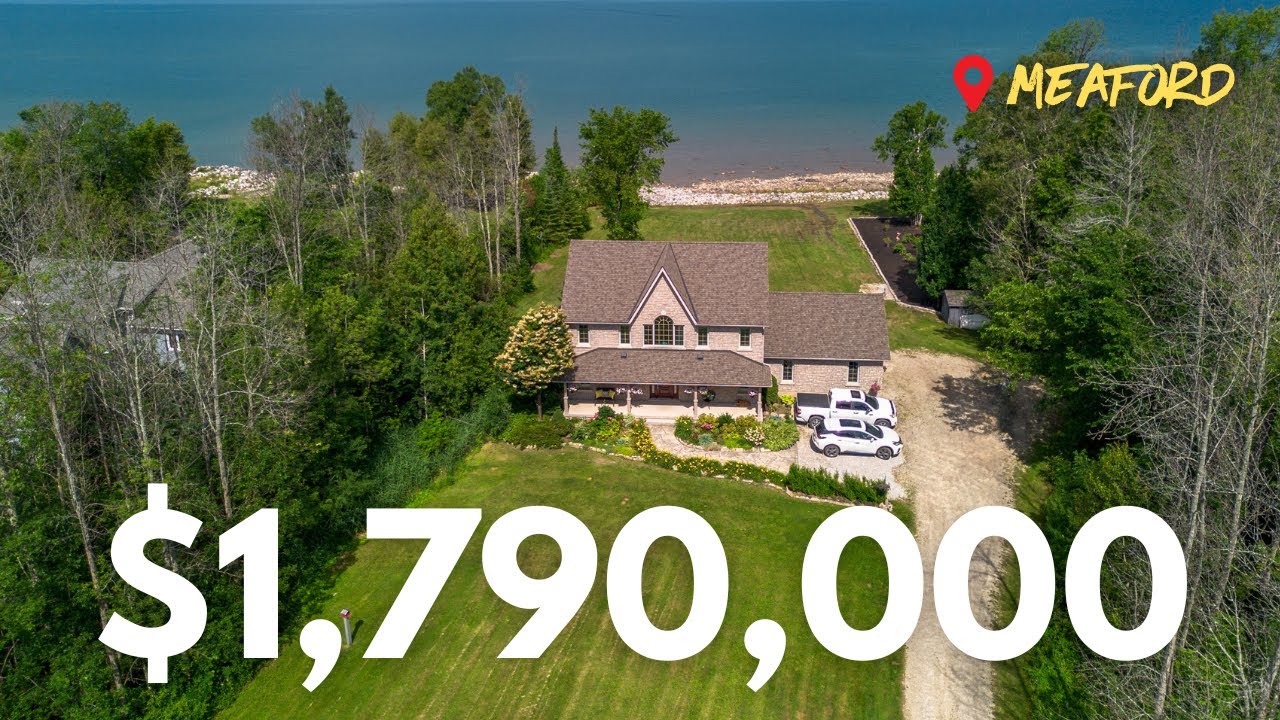 Tour This Dream Home: 7 Acres + 200ft of Waterfront Near Owen Sound!