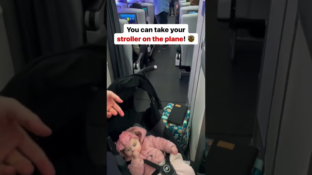 HOW to take your stroller on the plane 👇🏼 *SAVE * this for your next flight! ✈️ ✅ There are certai