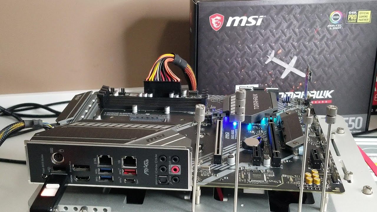 MSI B550 TomaHawk Перепрошивка BIOS без процессора