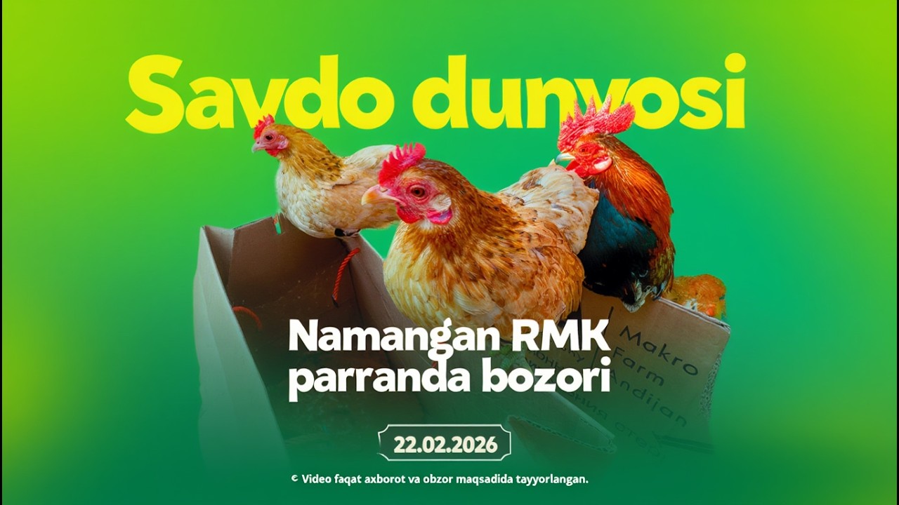 22.02.2026 | Namangan RMK parrandа bozori | Yangi video obzor #parrandabozori #tovuqbozori #bozor