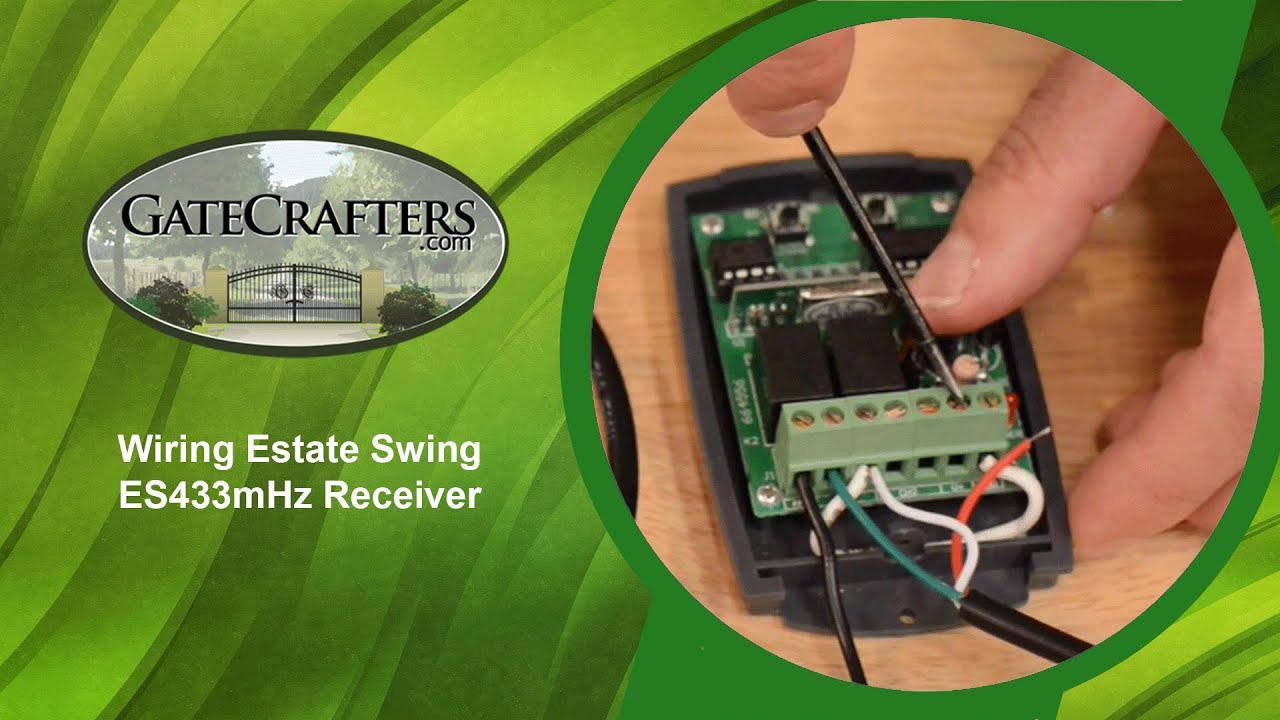 How To Wire Estate Swing ES 433MHz Receiver To ES Classic Control Board