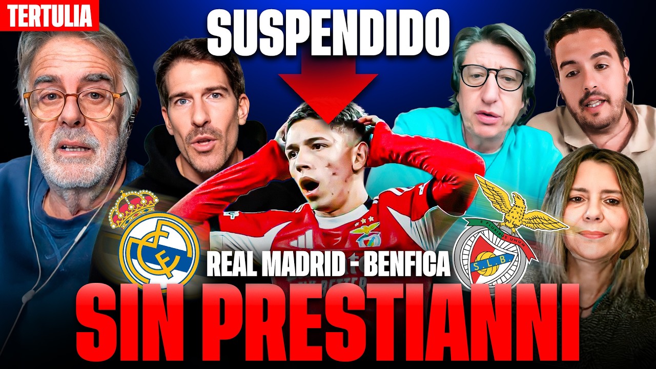 💥¡PRESTIANNI SUSPENDIDO! | NO JUGARÁ EL REAL MADRID - BENFICA de CHAMPIONS LEAGUE