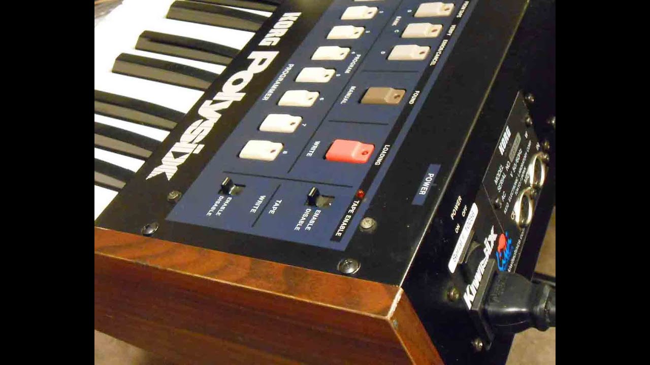 Korg Polysix Synthesizer Video Demo Mojo Machine