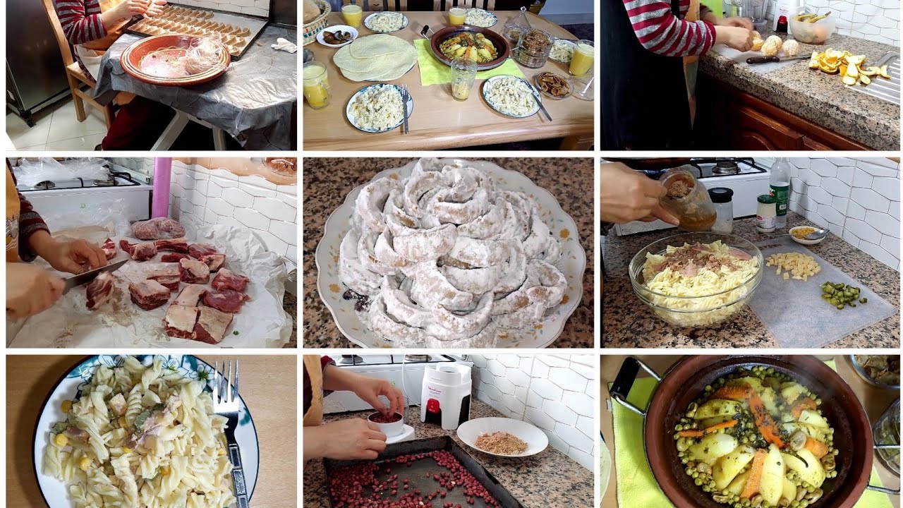 بديت في تحضيرات العيد✅حلوة زمان الهلالية بالكاوكاو👌فطور نهار الروينة👍جيت بالطاقة الإيجابية 💪