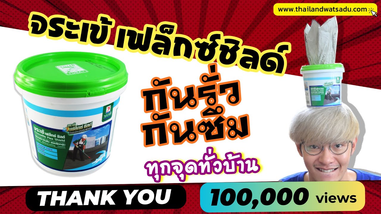 รีวิว จระเข้ เฟล็กซ์ชิลด์ ซีเมนต์ยืดหยุ่นสูง ทากันซึม ปิดรอยร้าว ทุกจุดทั่วบ้าน - EP.008