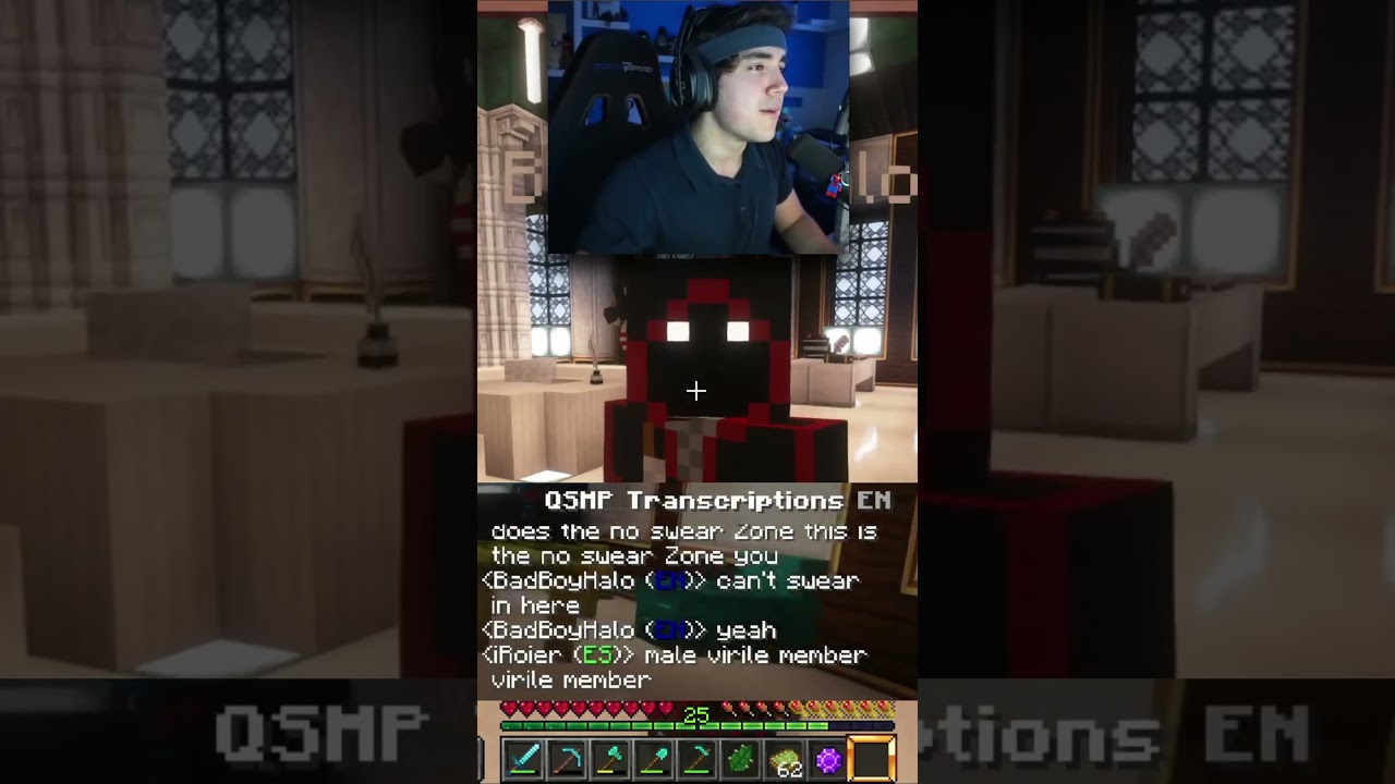 Ройер травмировал Badboyhalo в QSMP Minecraft #qsmp #qsmpbrasil #qsmpclips
