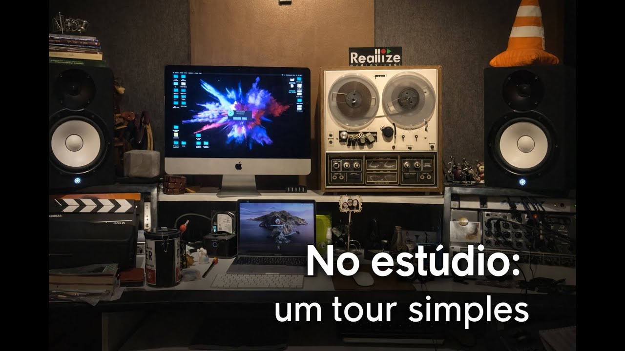No estúdio: Tour pelo meu Home Studio profissional em casa