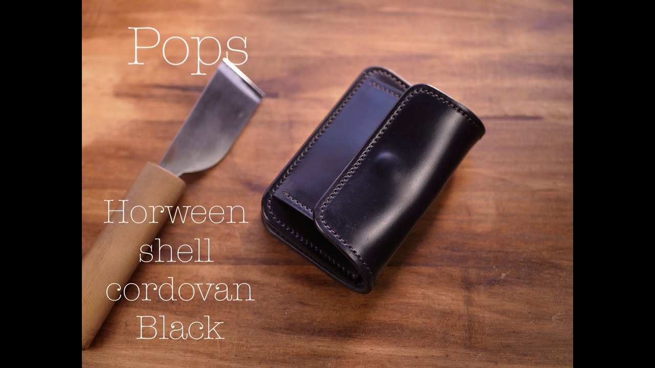 Pops / Horween shell cordovan Black 2/6（金）20時前後にオンラインショップより販売致します。