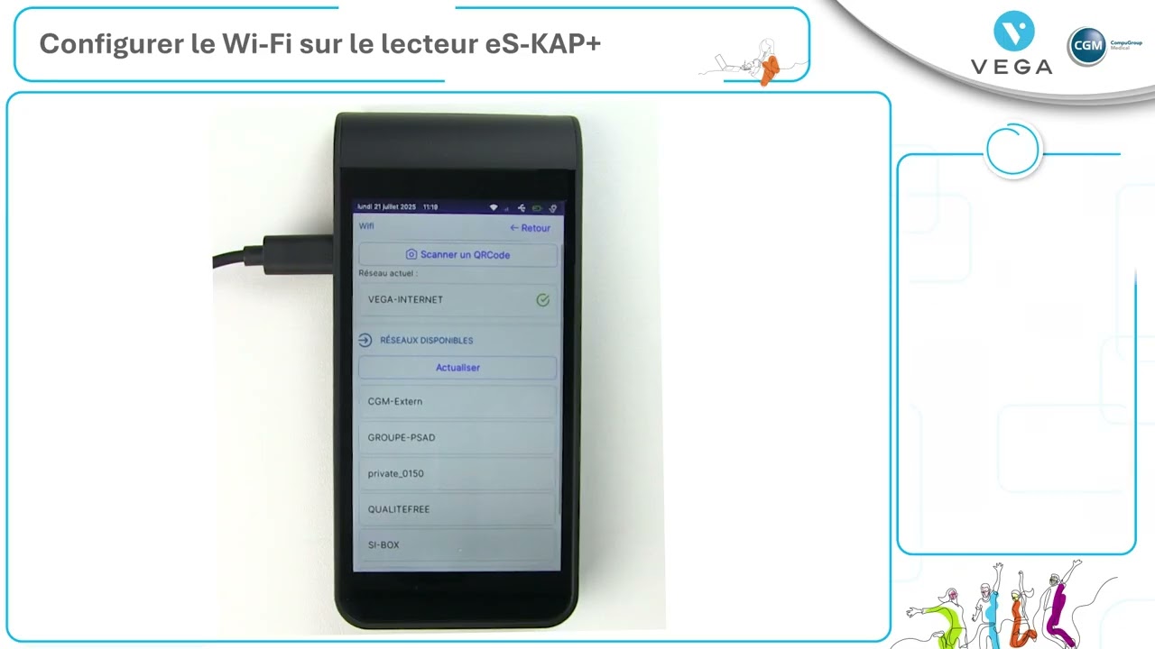 Configurer le Wi-Fi sur le lecteur eS-KAP+