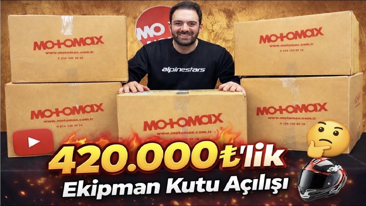 Motosiklet Ekipmanları ! 420.000 TL Toplu Kutu Açılışı!