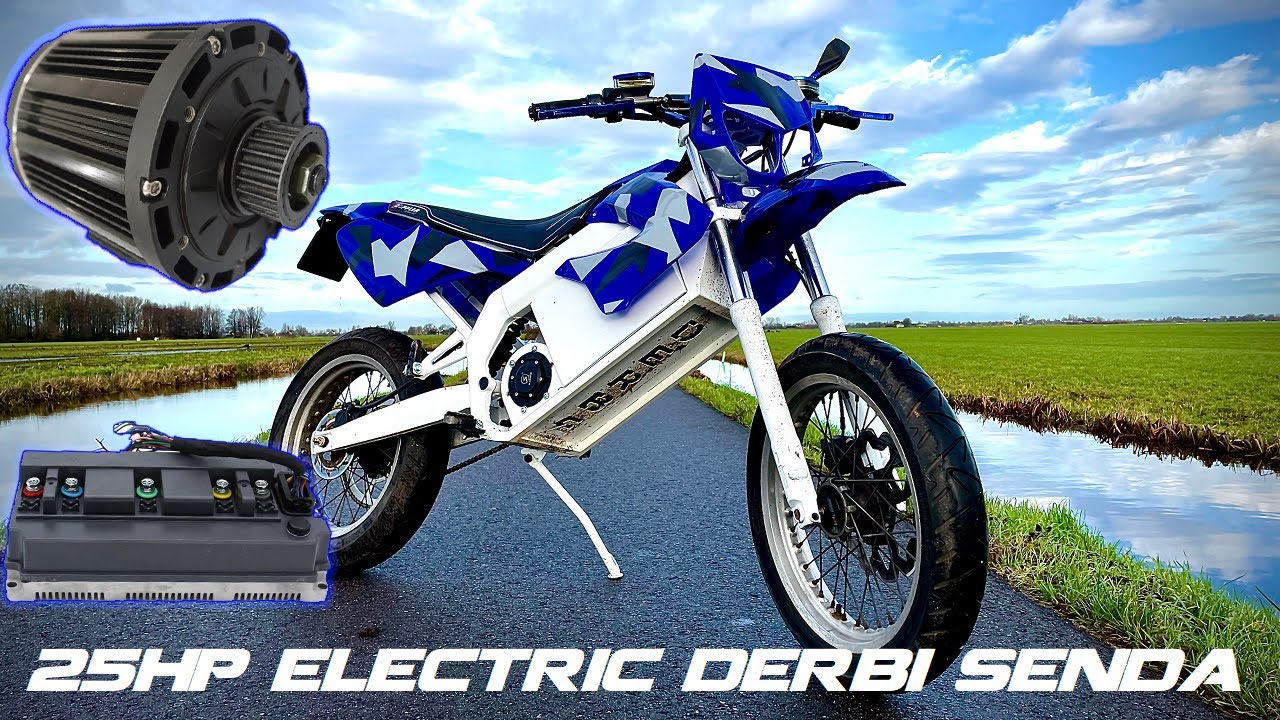DERBI SENDA ELECTRIC 25HP ⚡️ELECTRIC 🔋CONVERSION. Total build ENGLISH SUBS!