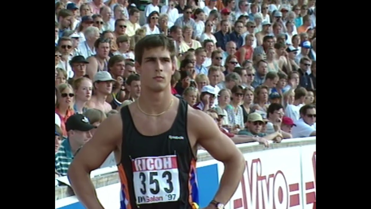 1997 Stockholm GP - Men's 100m - Ato Boldon 9.95