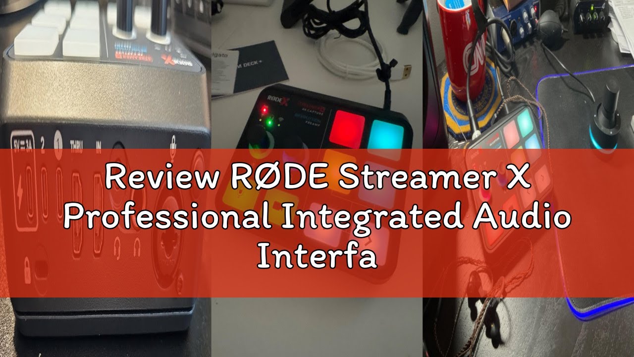 Review R&Oslash;DE Streamer X Professional Integrated Audio Interface and 4K Video Capture Card with XLR, H