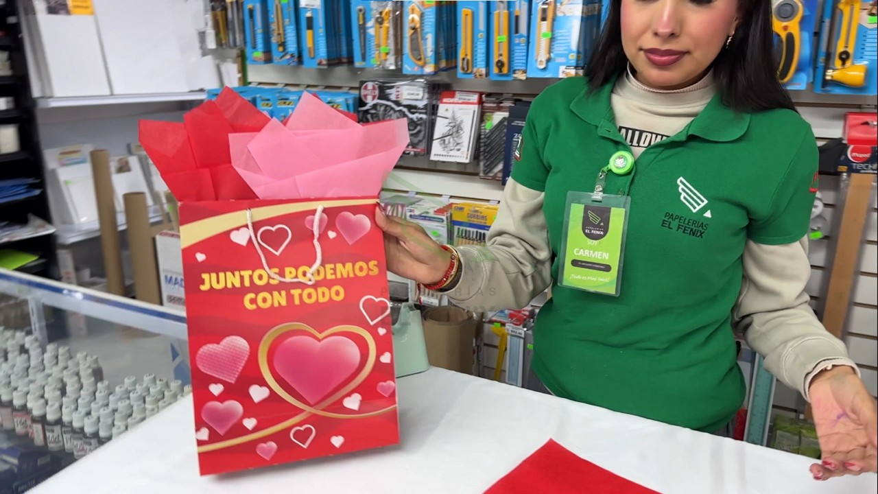 Decora tu bolsa de regalo f&aacute;cil y r&aacute;pido | Papel china para bolsas 14 de febrero