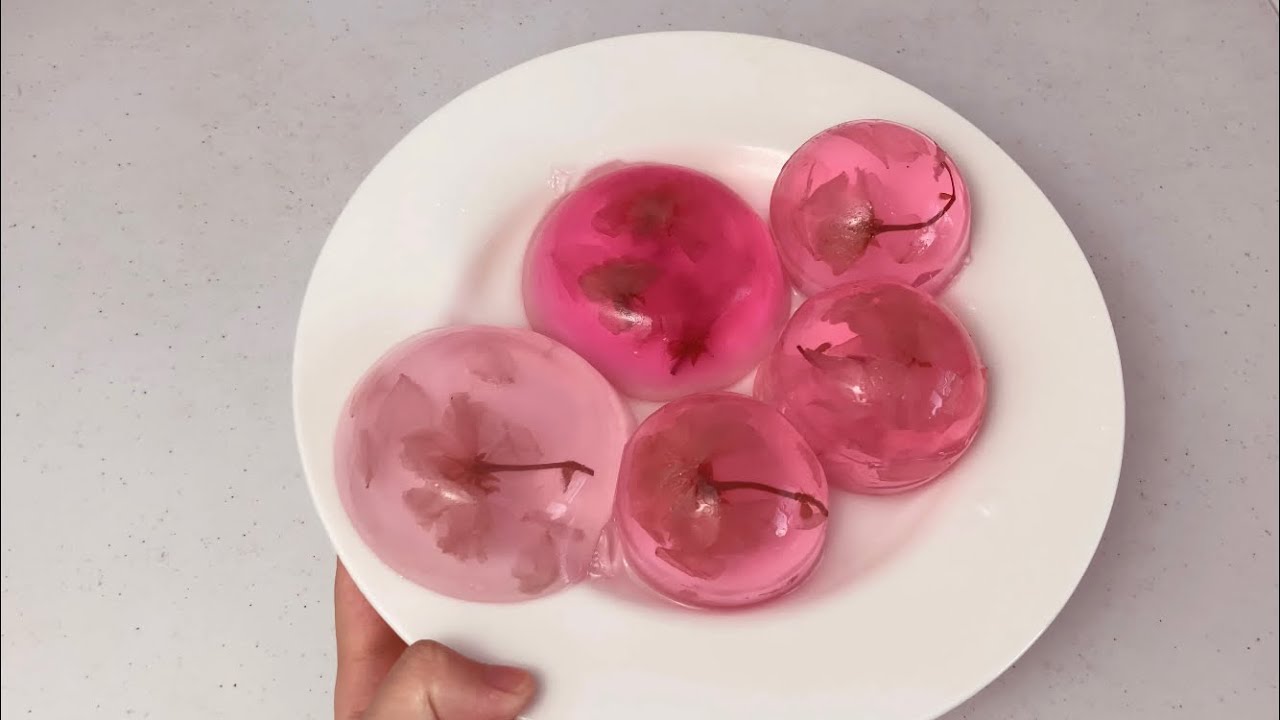 How to make sakura rain drop jelly