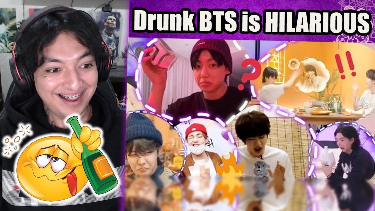 When BTS Drinks Alcohol - Funny Moments - Reaction