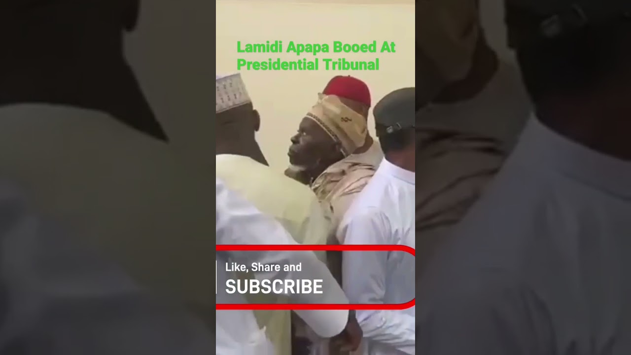 Lamidi Apapa Booed At Presidential Tribunal.