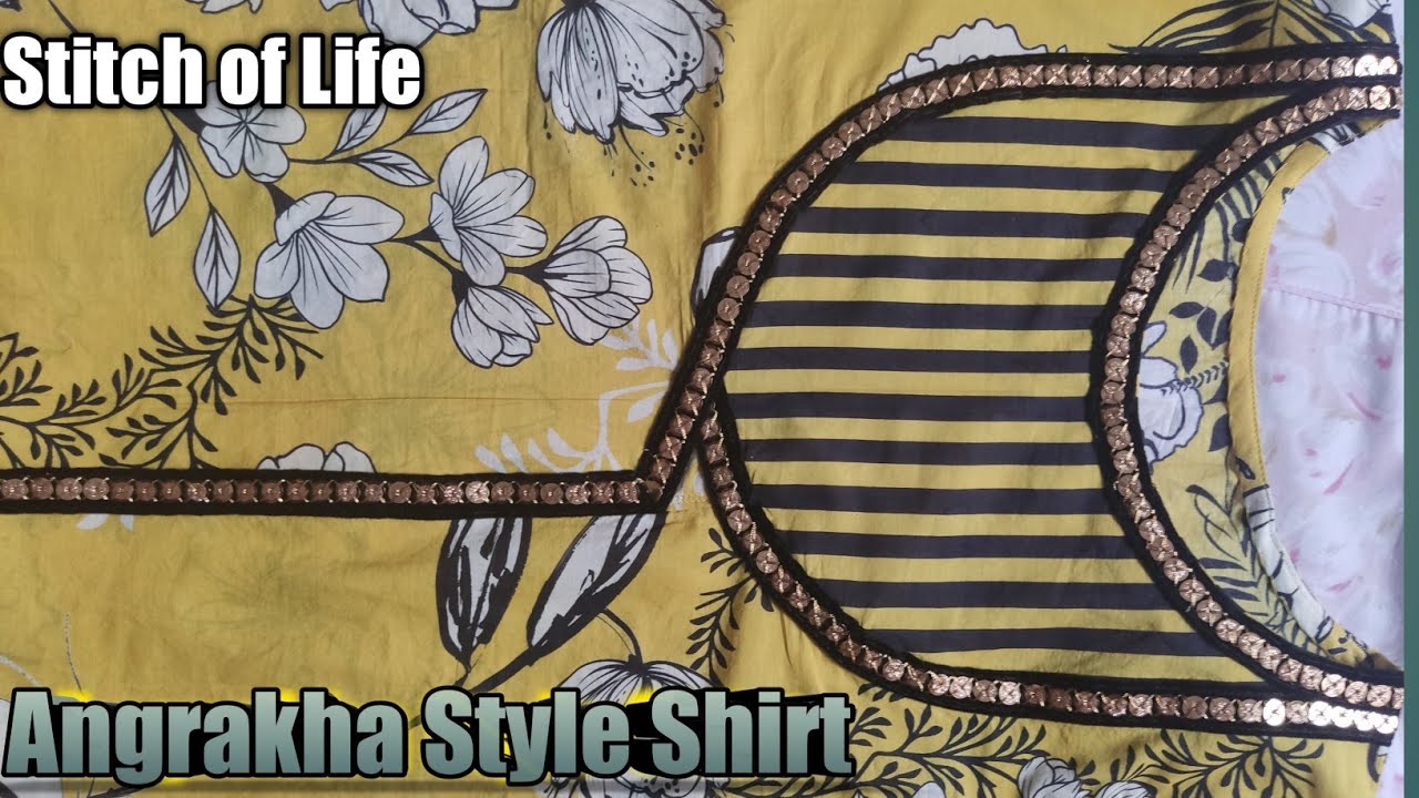 Latest Beautiful Angrakha Frock Cutting and Stitching|| Stylish Angrakha