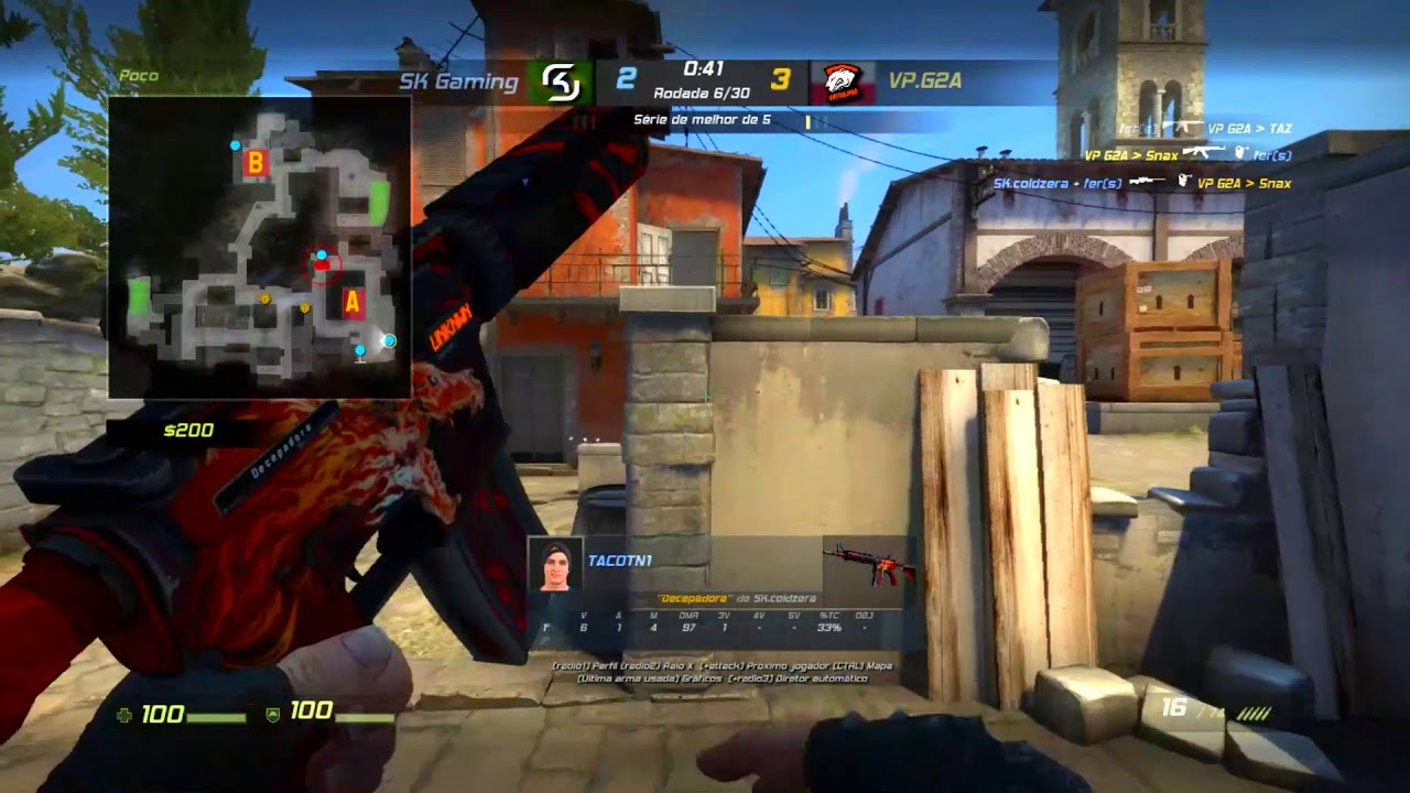 CS:GO POV - SK Taco vs VP (Inferno)(CT) @ EPICENTER2017 final