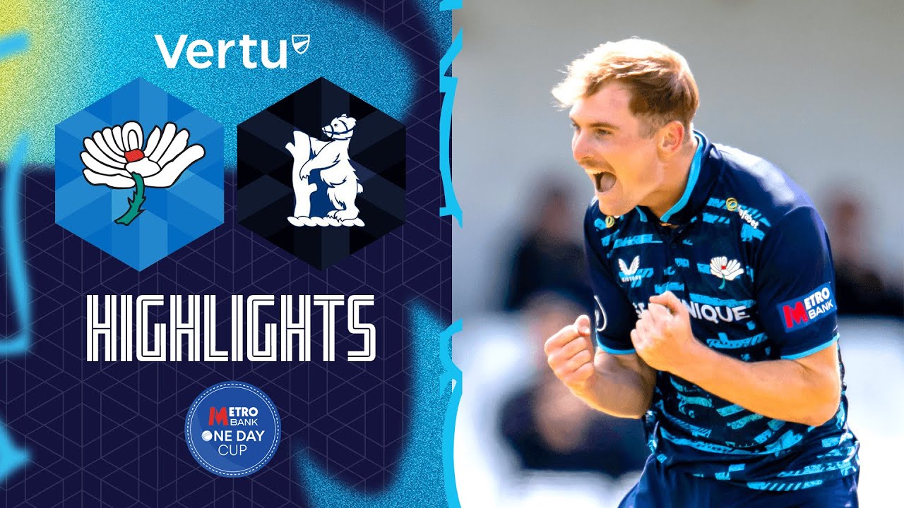 Highlights: Yorkshire v Warwickshire One Day Cup | Ben Cliff 5-FER in Great Win!