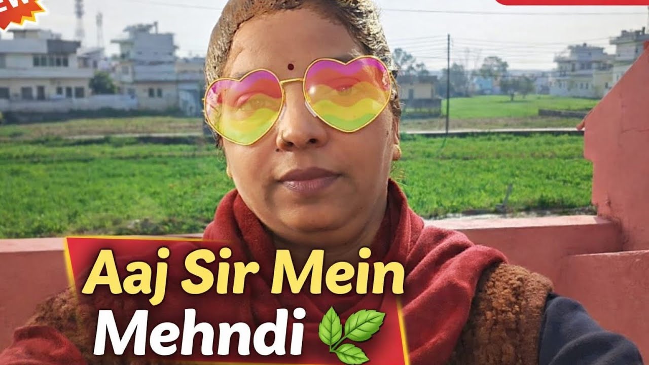    Aaj Maine sir mein Mehandi Lagai | Natural Hair Care Routine 🌿