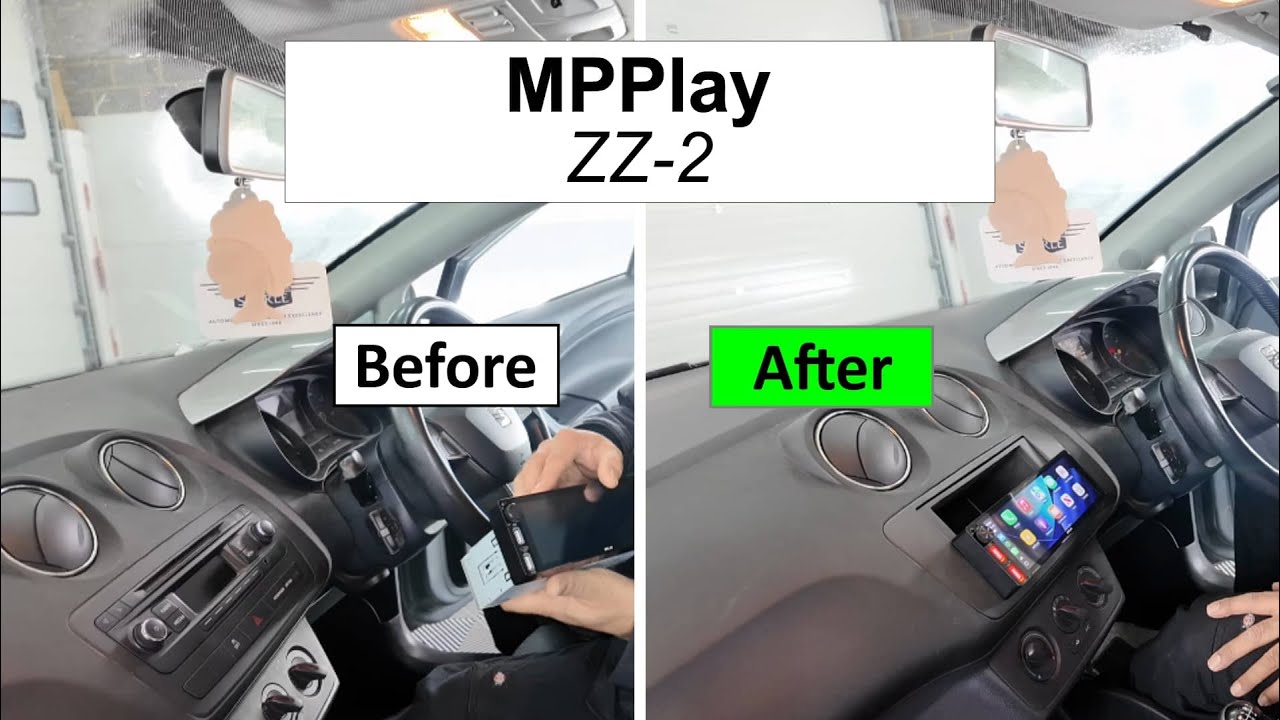 MPPlay от ZZ2 | Однодиновая стереосистема CarPlay установлена ​​в Фарэме