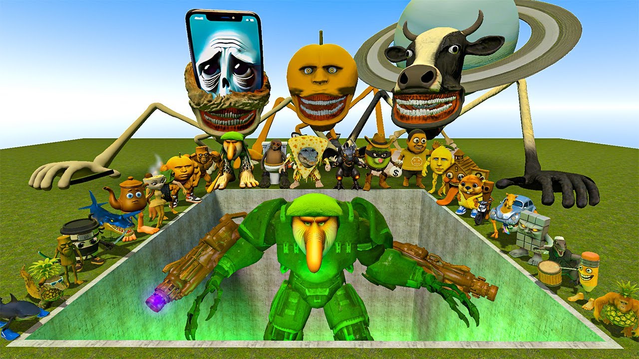 ALL NEW ITALIAN AI BRAINROT MEMES VS THE GIANT PIT WITH MECHA TITAN ODINDINDINDUN   Garry's Mod