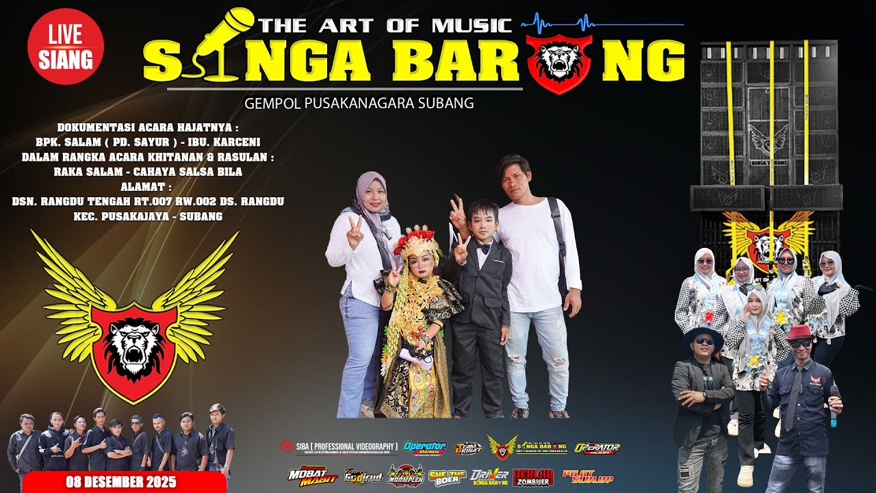 LIVE NGARAK SINGA BARONG || 08 DESEMBER 2025 || DS. RANGDU KEC. PUSAKAJAYA SUBANG