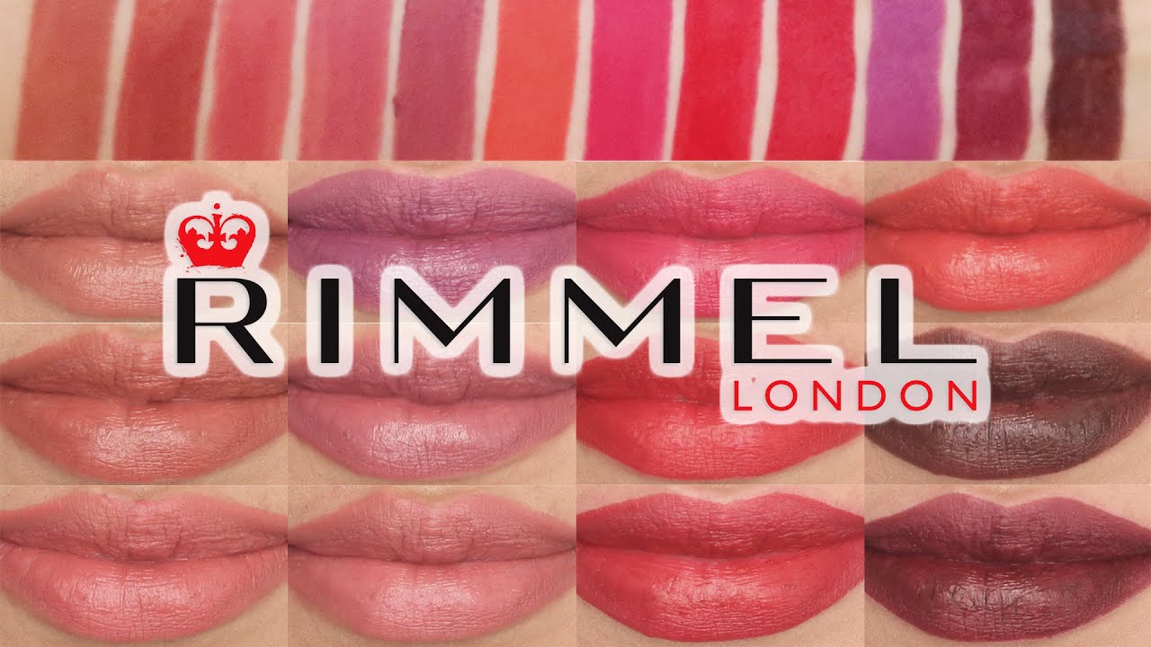 Rimmel Lipstick Swatches | Lasting Finish Extreme Lipstick Lip Swatches